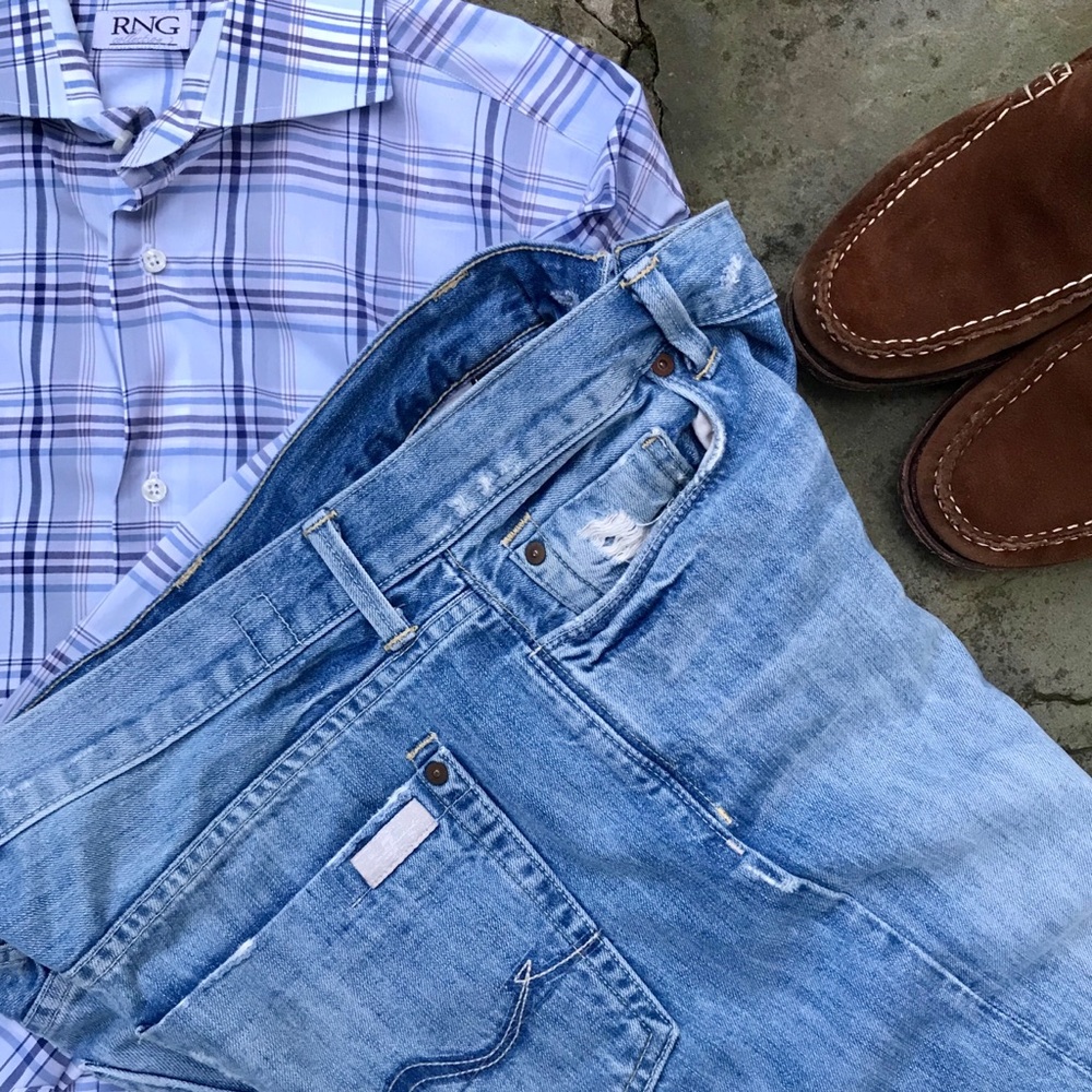 7 FOR ALL MANKIND Button Fly Jeans 34x32